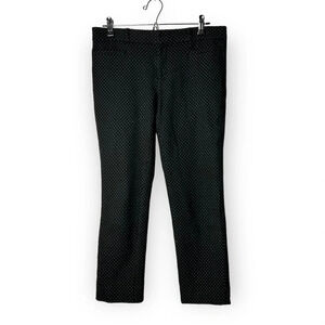 Banana Republic  Black Dotted Sloan Pants 6